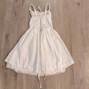 Cute white corset dress